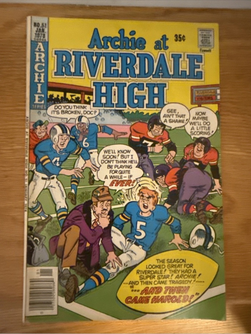 Comic Book Archie at Riverdale High #51 (ARCHIE COMICS January 1978)